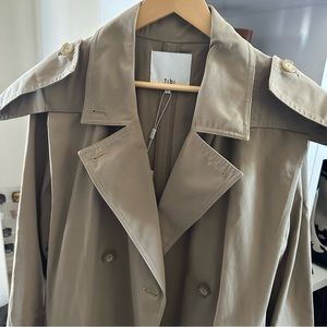 SOLD elsewhere. Tibi Ambrose Cotton Nylon Trench with Flap